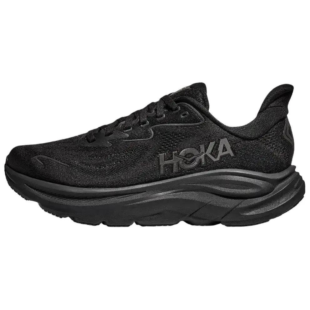 HOKA ONE ONE Textile, Synthetic Leather Low top Sprint Running Shoes Men's Black
