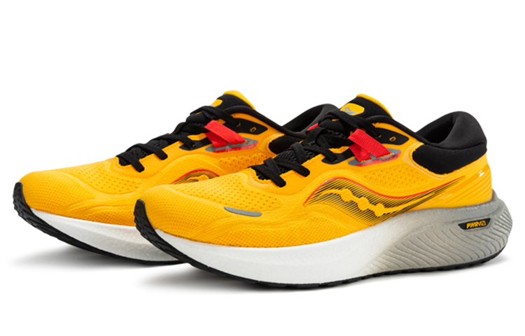 Saucony Surge 1 Abrasion Resistant Breathable Low top Casual Running Shoes Men’s Black Yellow
