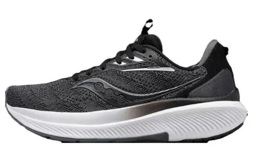 Saucony Women's Echelon 9 Cushioning Abrasion Resistant Cushioning, Wear Resistant Low top Running Shoes Women's Black