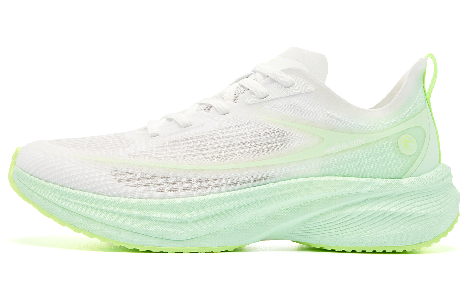 QIAODAN Light Speed 5.0 PLUS Running Shoes Women’s Low Top Jordan White/Ice Porcelain Green