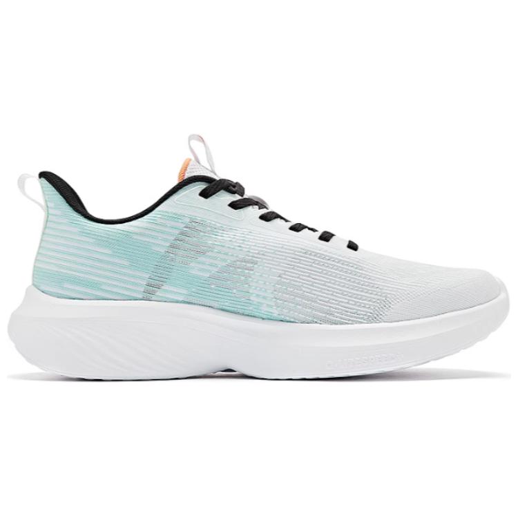 QIAODAN Cushioning Abrasion Resistant Moisture Wicking Low top Running Shoes Men’s White Green