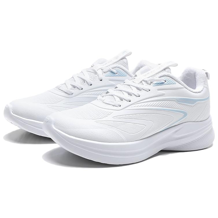 QIAODAN Slip Resistant Abrasion Resistant Low top Casual Running Shoes Women’s White
