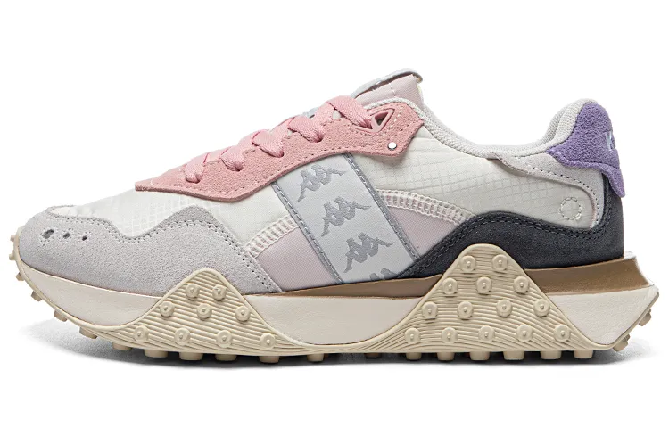 Kappa Chunky Sneakers Women's Low Top White Gray Purple Pink