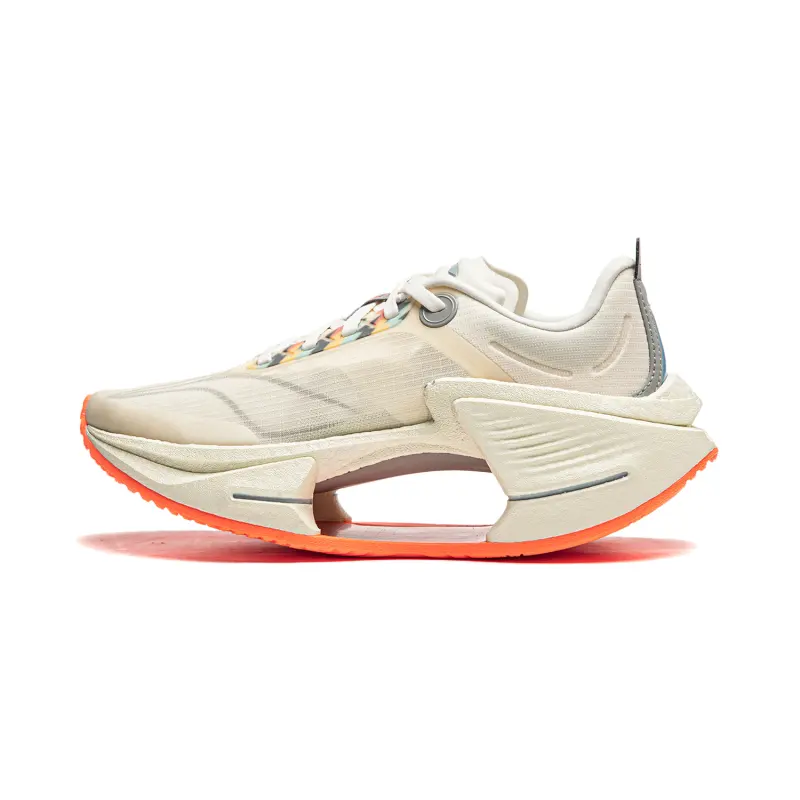 Li Ning Shadow 3 Essential Cushioning Support Rebound Low top Casual Running Shoes Women's Ecru