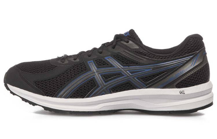 Asics Gel Braid Comfortable Abrasion Resistant Breathable Low top Running Shoes Men's Graphite Gray Black