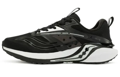Saucony Coyote Hybrid Low top Running Shoes Men's Black White