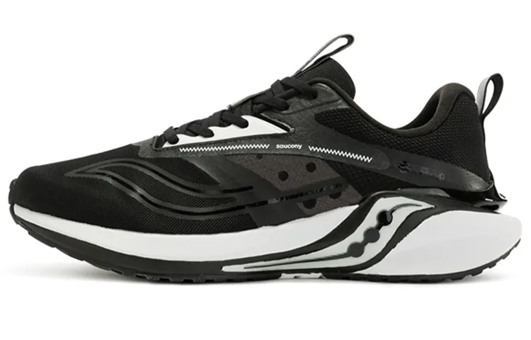 Saucony Coyote Hybrid Low top Running Shoes Men's Black White