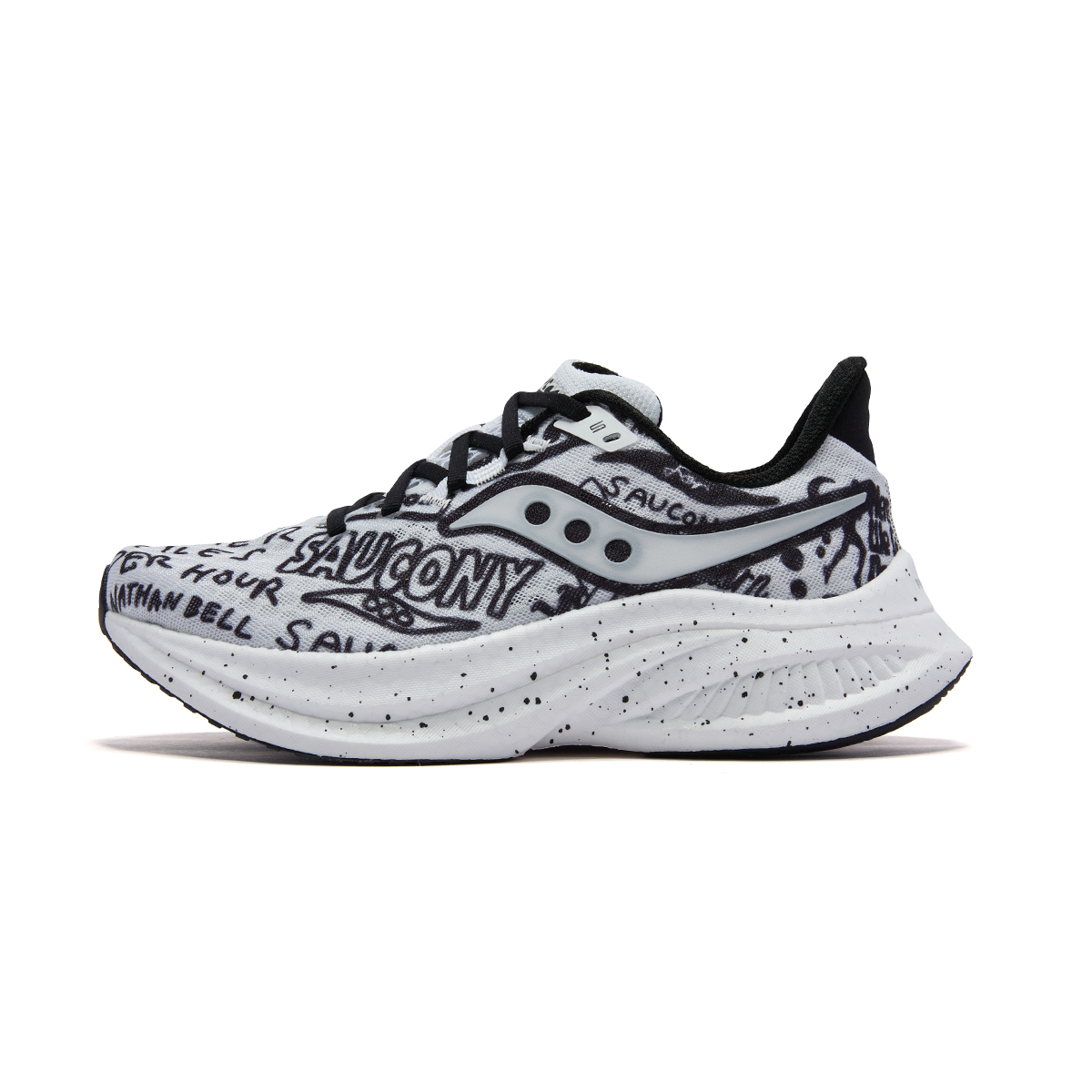 NATHAN BELL x Saucony ENDORPHIN SPEED 5 Running Shoes Unisex Black White