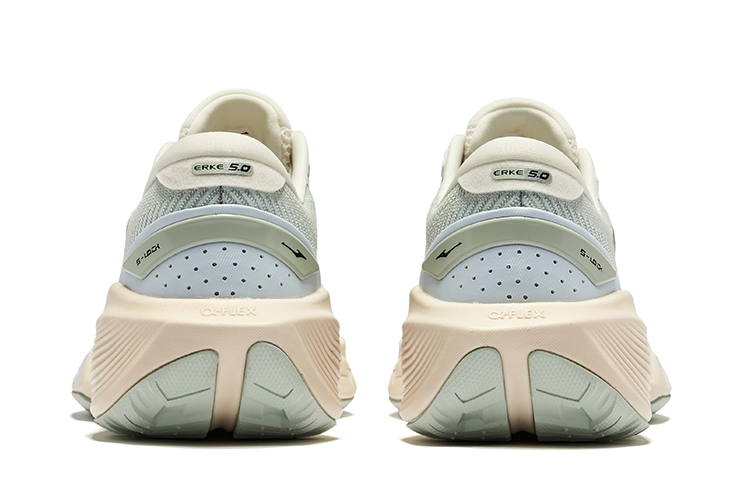 Erke Qidan 5.0 SE Cushioning Breathable Rebound Low top Running Shoes Women’s Sea Foam Green Microcrystal White