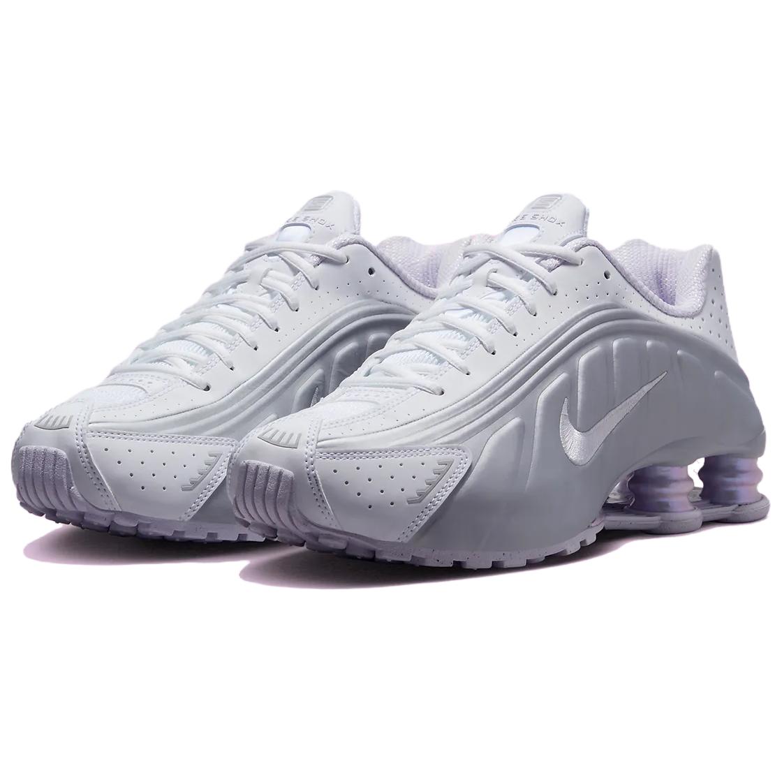 Nike Shox R4 White Metallic Platinum Barely Grape Women’s