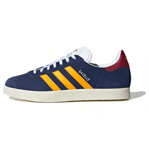 Adidas Gazelle Dark Blue Crew Yellow Burgundy