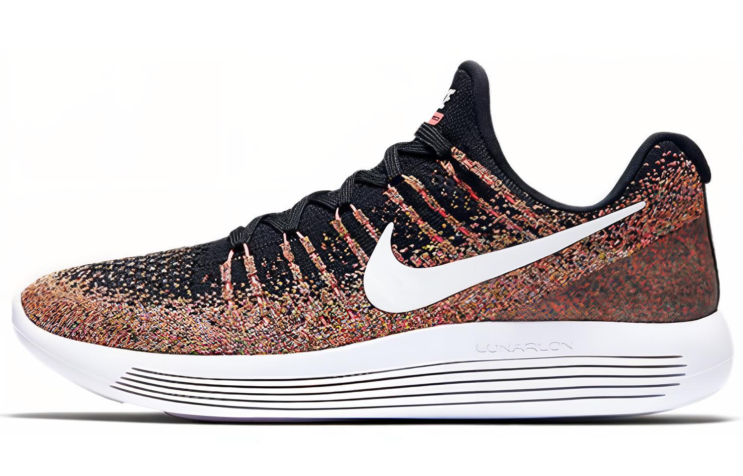 Nike Lunarepic Low Flyknit 2 'Black Hot Punch Unvi Blue' Women's