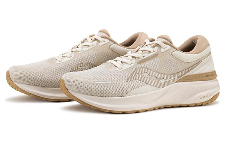 Saucony Cushioning Slip Resistant Abrasion Resistant Lightweight Low top Training Running Shoes Unisex Brown White