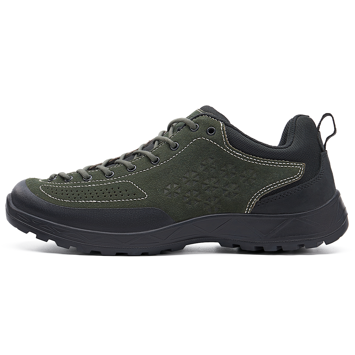 SLEADER Wandering Collection Cushioning Slip Resistant Abrasion Resistant Low top Outdoor Shoes Unisex Pine Green