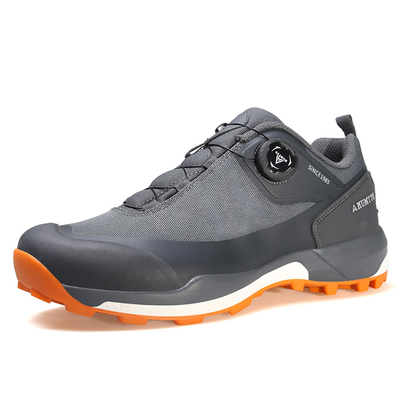 HUMTTO Outdoor Shoes Men’s Low Top Gray Orange