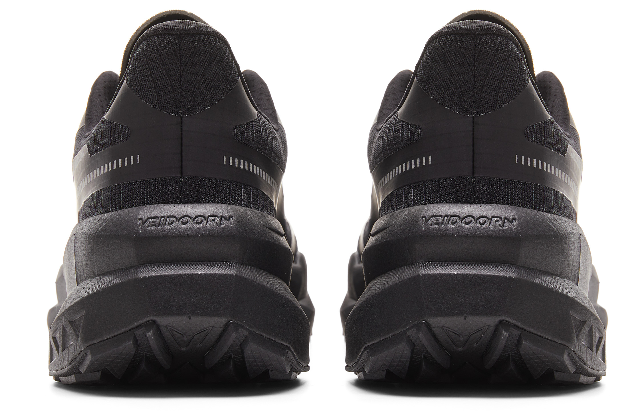 VEIDOORN Running Shoes Unisex Low Top Black