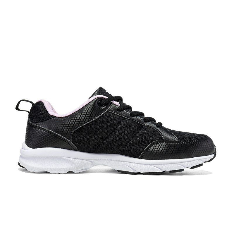 361° Cushioning Breathable Lightweight Low top Casual Running Shoes Women’s Obsidian Black Pure White Pink
