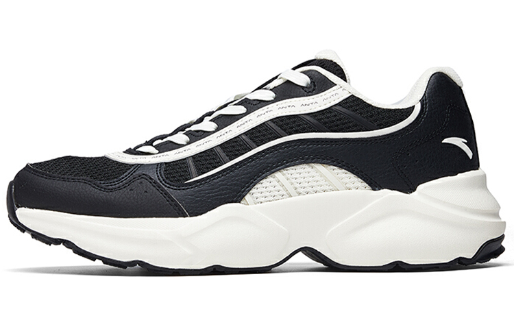 Anta General Training Cushioning Slip Resistant Abrasion Resistant Low top Running Shoes Men’s Black White