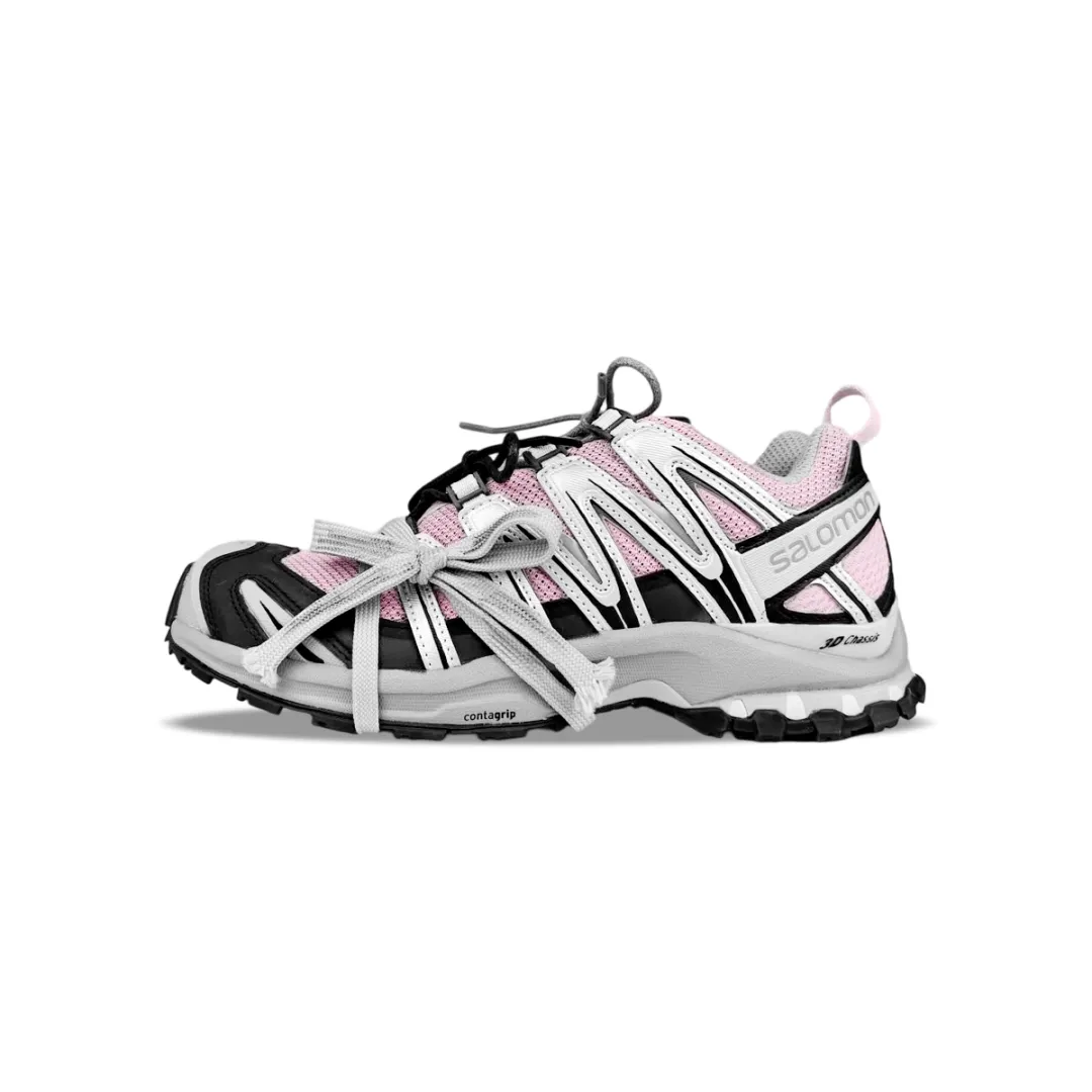 SALOMON XA PRO 3D Cushioning Support Cushioning Support Low top Trail Running Training Running Shoes Unisex Gray Pink