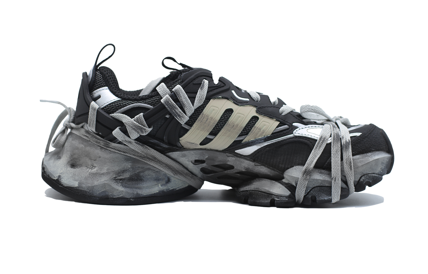 Adidas XLG RUNNER DELUXE Slip Resistant, Abrasion Resistant, Breathable Low top Running Shoes Unisex Black Gray Brown