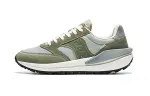 Saucony JAZZ RENEW Mesh, Nylon Slip Resistant Abrasion Resistant Low top Casual Running Shoes Unisex Gray Green