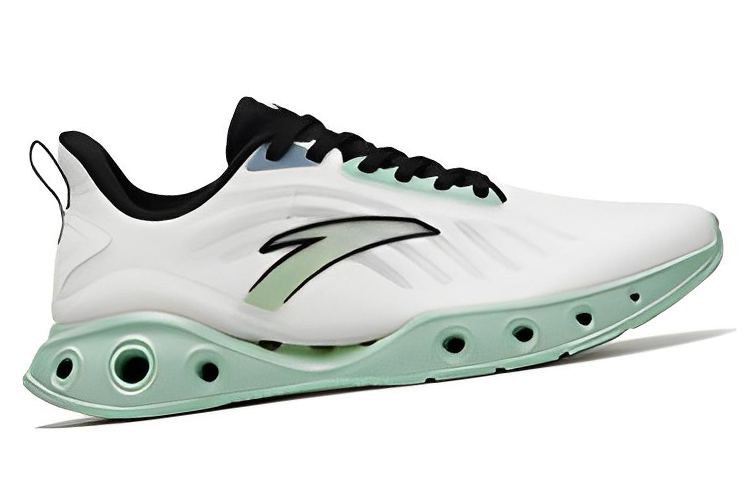 Anta Little Energy Ring Slip Resistant Abrasion Resistant Low top Running Shoes Men’s White Green