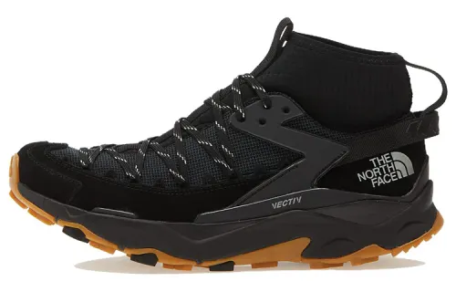THE NORTH FACE VECTIV TARAVAL Slip Resistant Abrasion Resistant Mid top Outdoor Shoes Men's Black