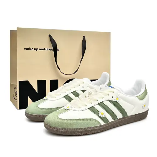 Adidas Originals SAMBA OG Daisy Tea Jelly, Spring Summer, Dopamine Dressing Sweet Girl Abrasion Resistant Lightweight