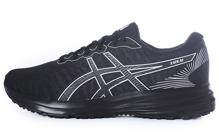 Asics Taikai Abrasion Resistant Breathable Low top Running Shoes Men's White Black