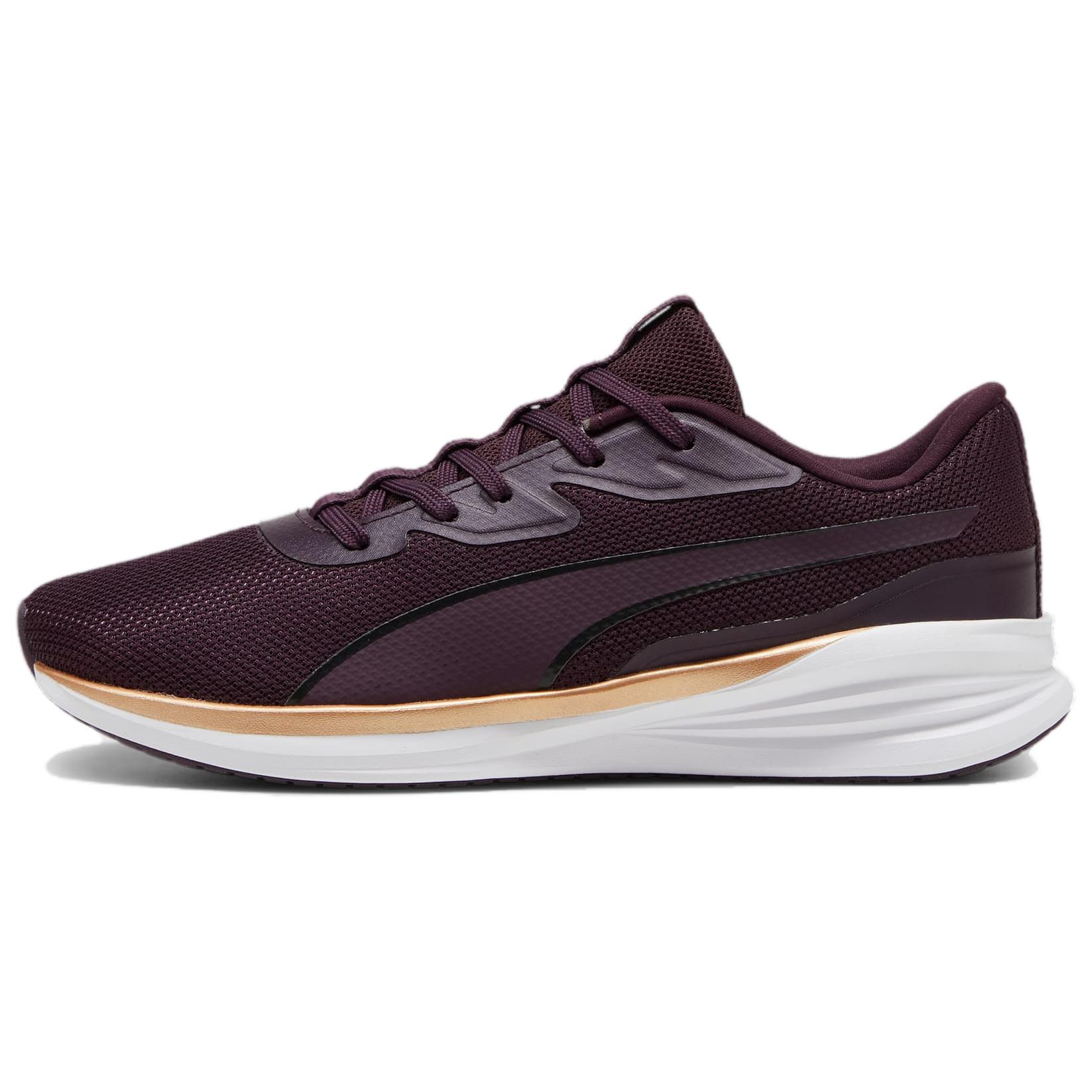 PUMA Night Runner V3 Slip Resistant Abrasion Resistant Low top Casual Running Shoes Unisex Russet