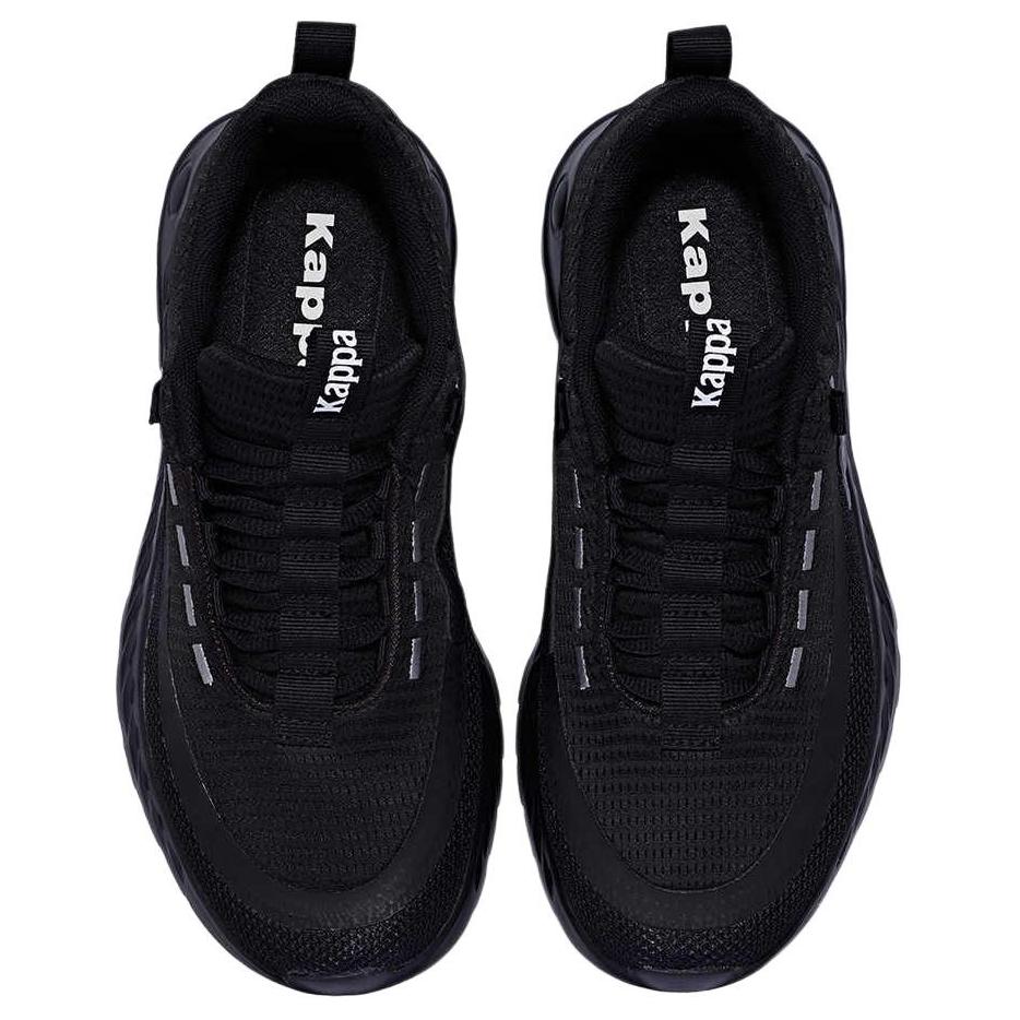 Kappa Abrasion Resistant Lightweight Wear resistant And Lightweight Low top Running Shoes Unisex Black