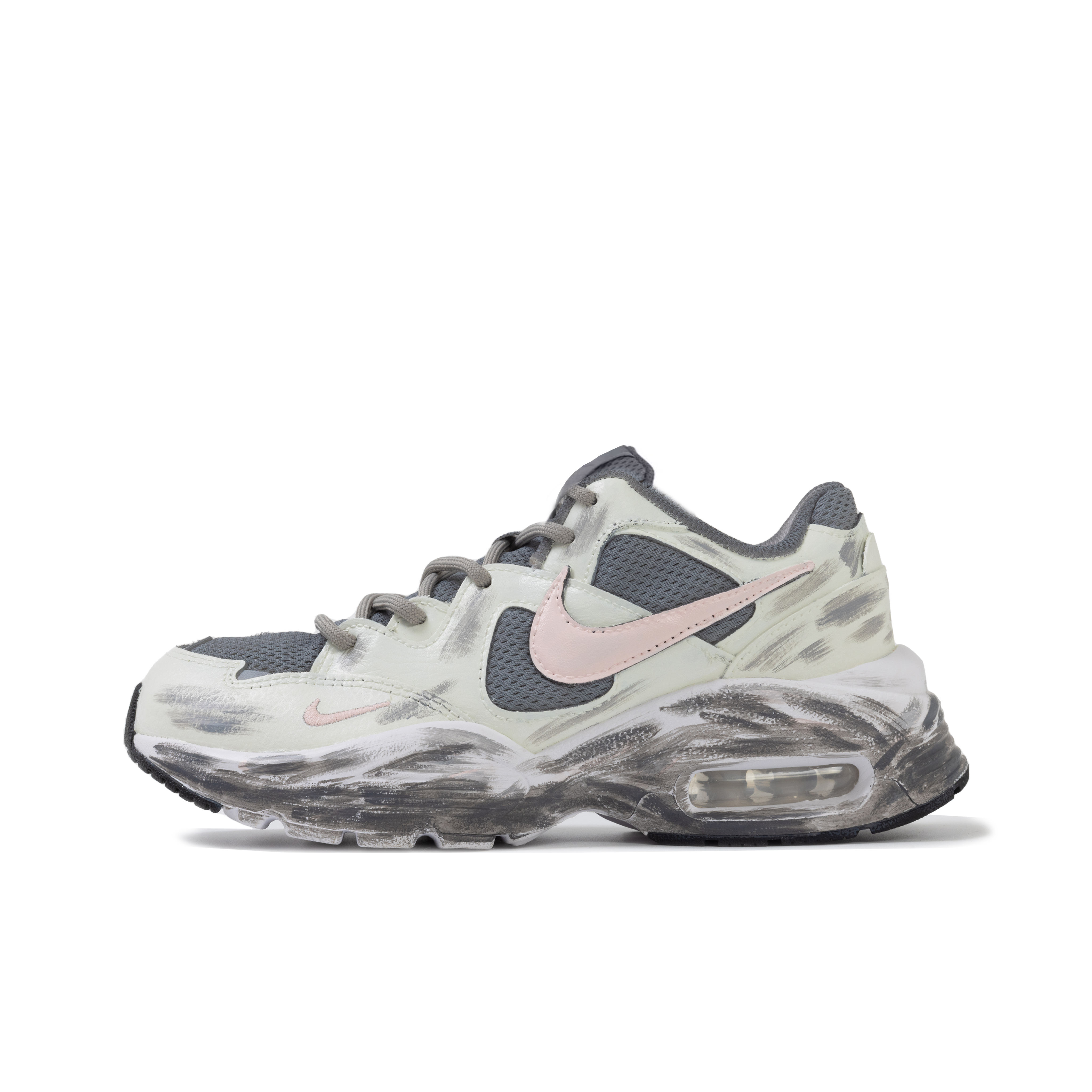 Nike Air Max Fusion Low top Running Shoes Unisex Gray Pink