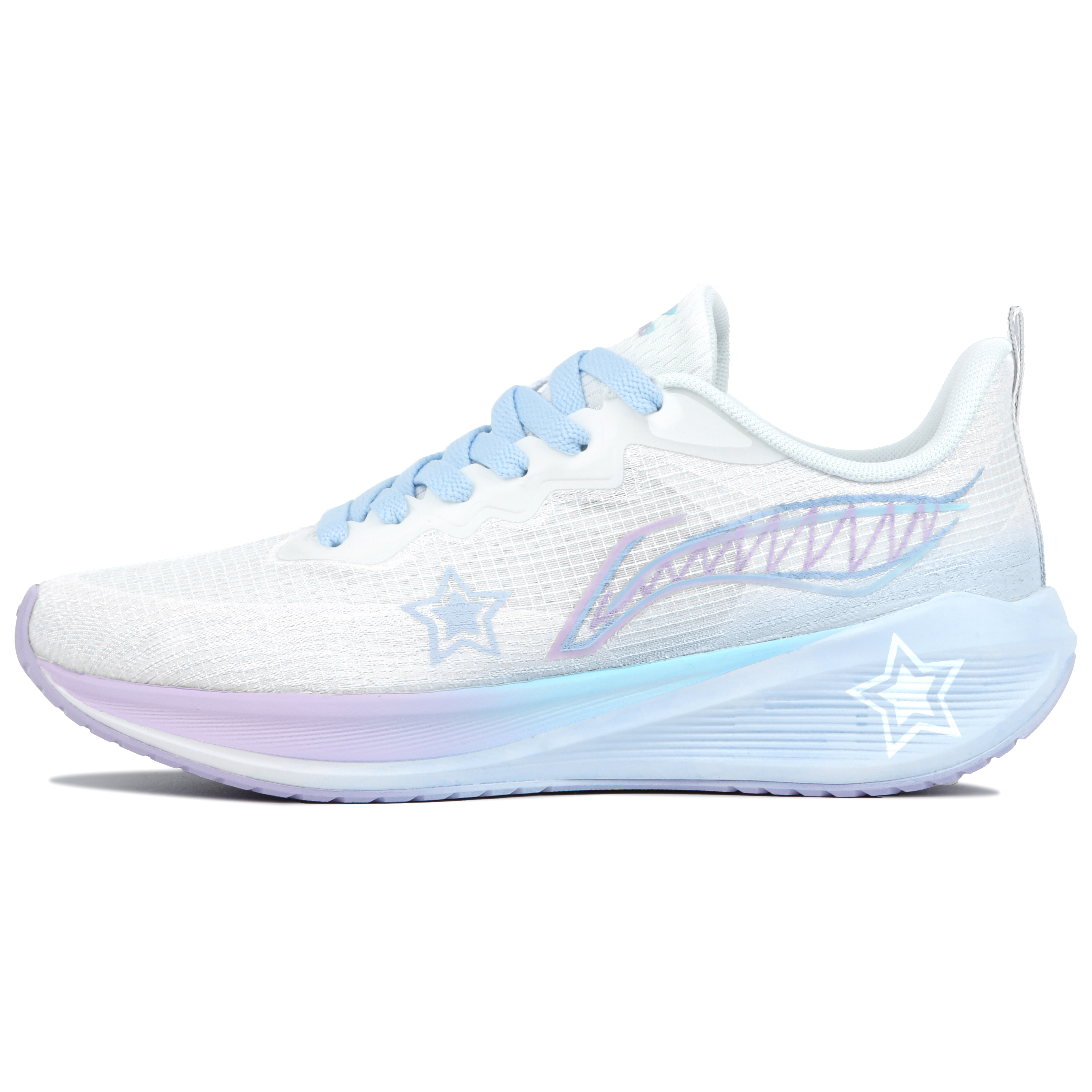 Li Ning Wuyue Abrasion Resistant, Breathable, Lightweight Low top Casual Running Shoes Women’s Blue Purple