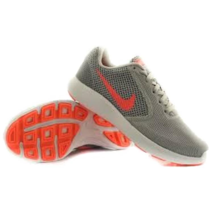 Nike Revolution 3 Wolf Grey Hyper Orange Women’s