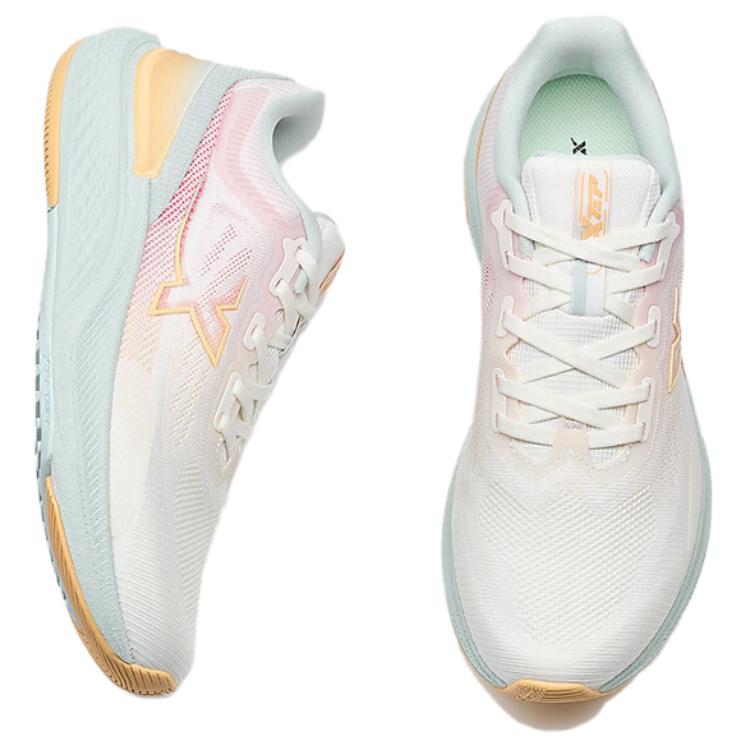 XTEP Cushioning Rebound Cushioning Rebound Low top Running Shoes Women’s Pink Green White