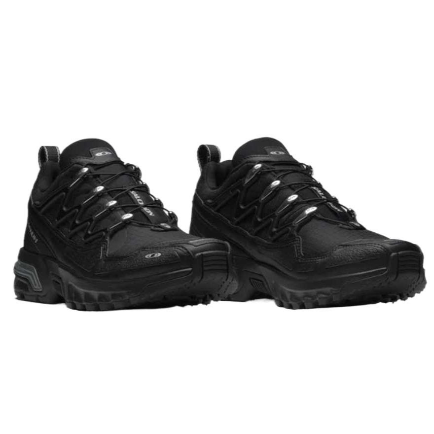 SALOMON ACS+ Cushioning Coverage Abrasion Resistant Low top Running Shoes Unisex Black