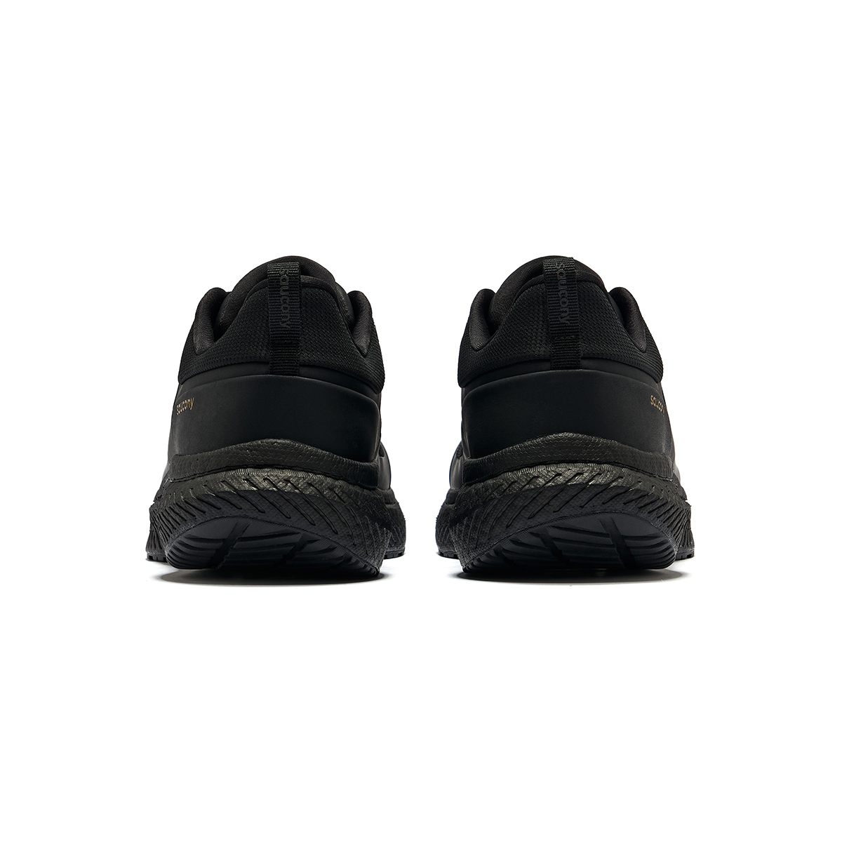 Saucony Mesh Cushioning Rebound Low top Casual Training Sprint City Commuting Running Shoes Unisex Black