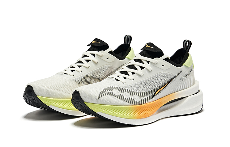 Saucony IDLING Cruise Cushioning Low top Casual Running Shoes Men’s White Black