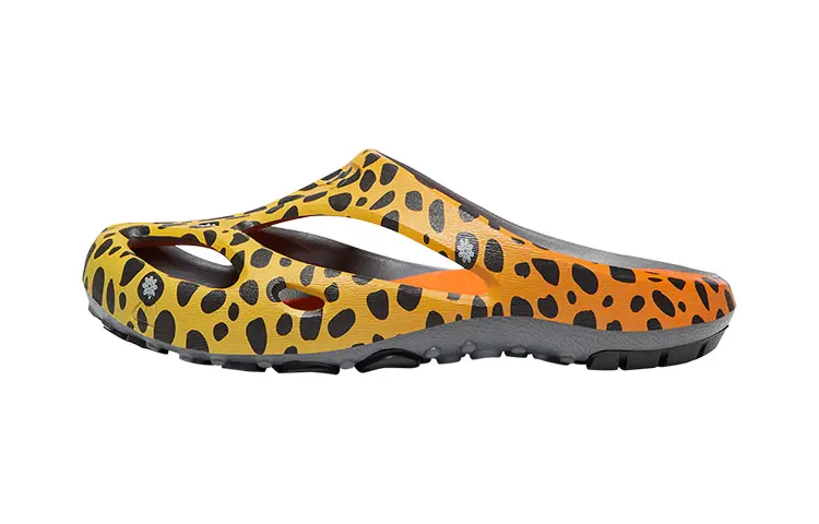 Keen Shanti ARTS Beach Sandals Men's Orange Black, Leopard Print