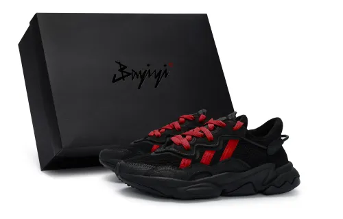 Adidas Originals Ozweego Breathable Low top Chunky Sneakers Unisex Black Red