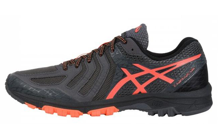 ASICS Gel Fujiattack 5 Sports Cushioning Abrasion Resistant Breathable Low top Running Shoes Men's Black Red