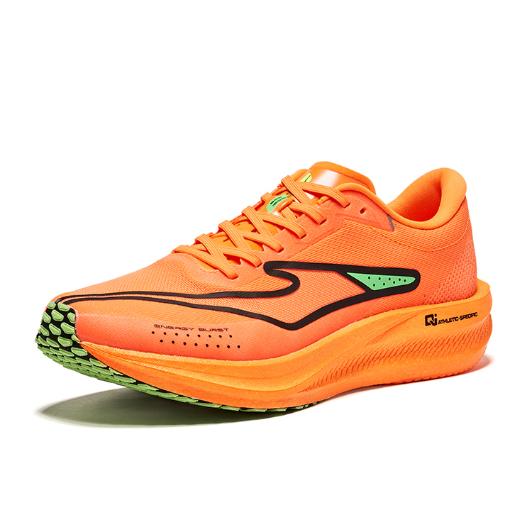 Erke Ji Feng 2.0 PU, Textile Low top Marathon Training Sprint Running Shoes Men’s Persimmon Colorway