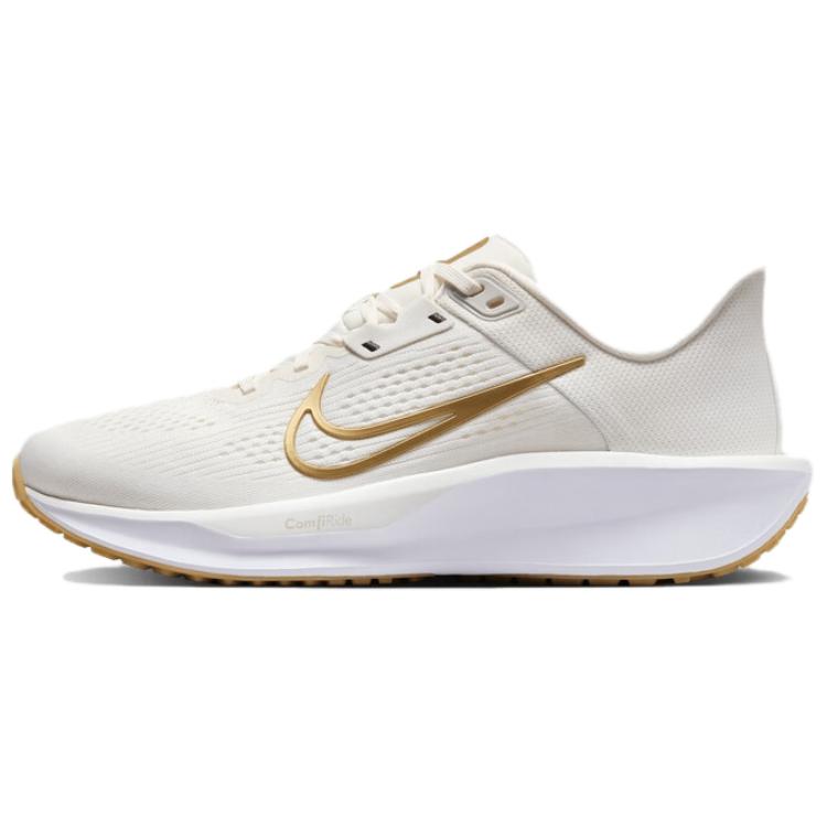 Женские кроссовки Nike Air Max (бело-золотые)