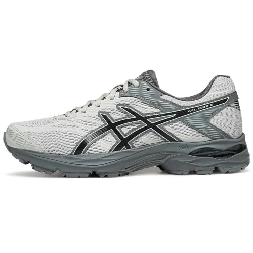 ASICS Gel Flux 4 Low top Rubber SPEVA Casual Physical Fitness Test & Exam Running Shoes Men's Gray Black