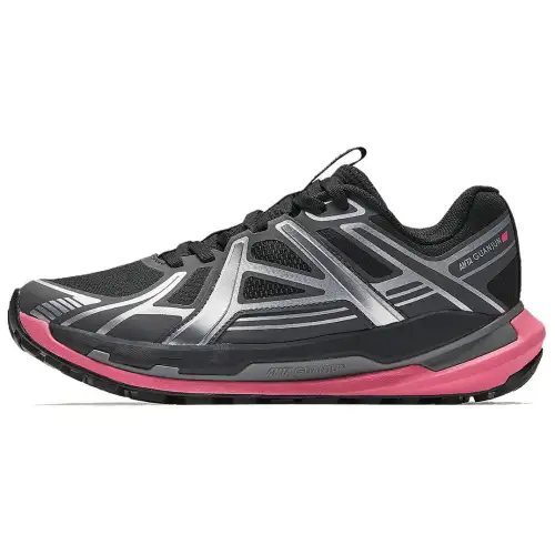 Anta Champion All Weather Collection Slip Resistant Support Low top Trail Running Shoes Women's Black Silver