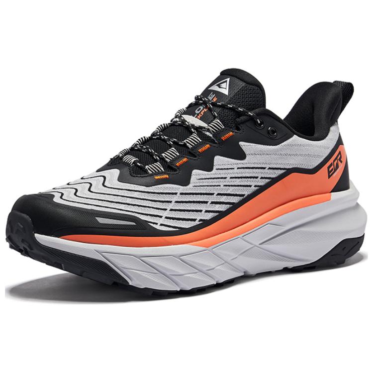 Erke Vertical Collection Low top Running Shoes Men’s Mist Gray Jet Black