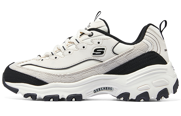 Женские кроссовки Skechers D'LITES 1.0 3 (черно-белые)