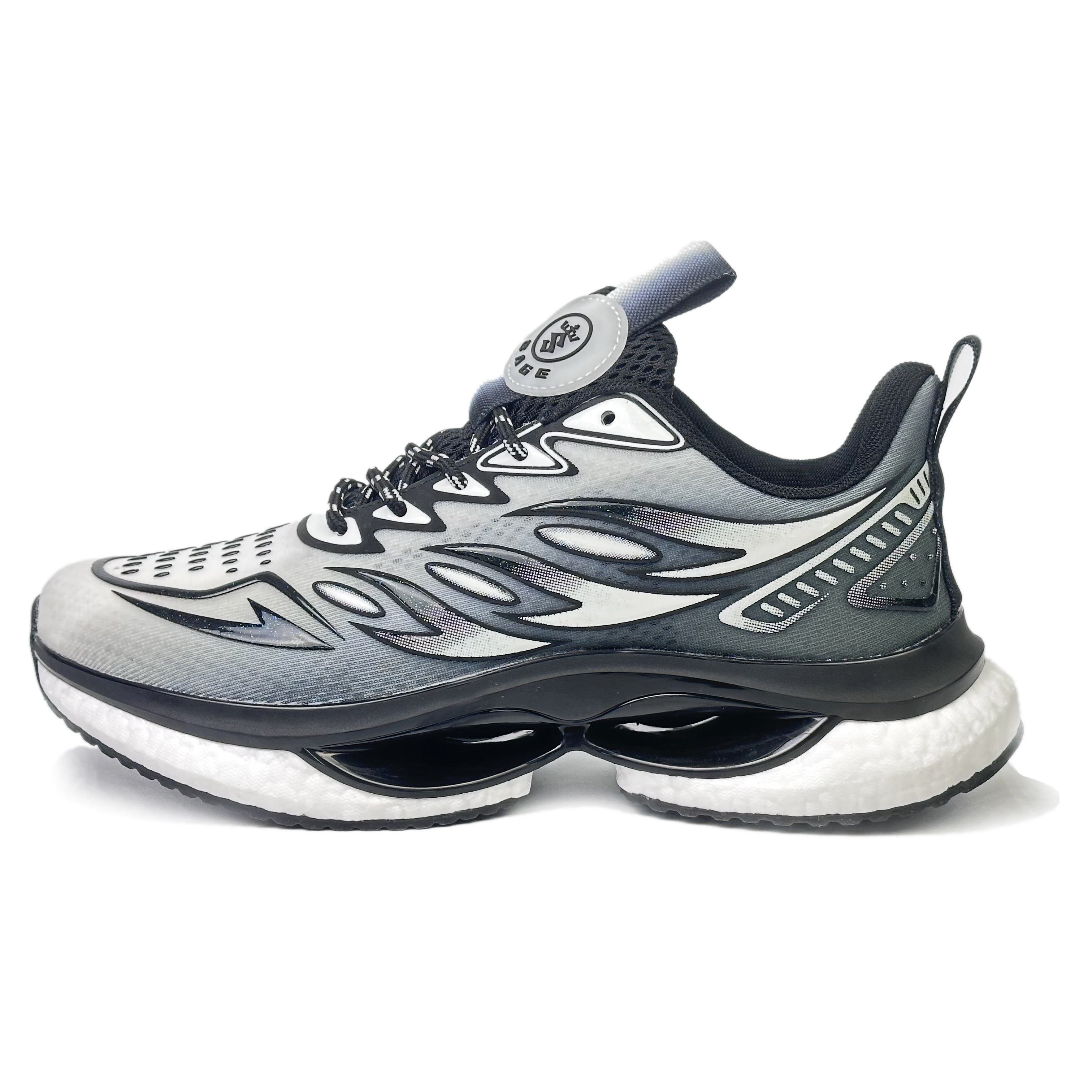 BAGE Mesh Slip Resistant, Abrasion Resistant, Breathable Low top Running Shoes Men’s