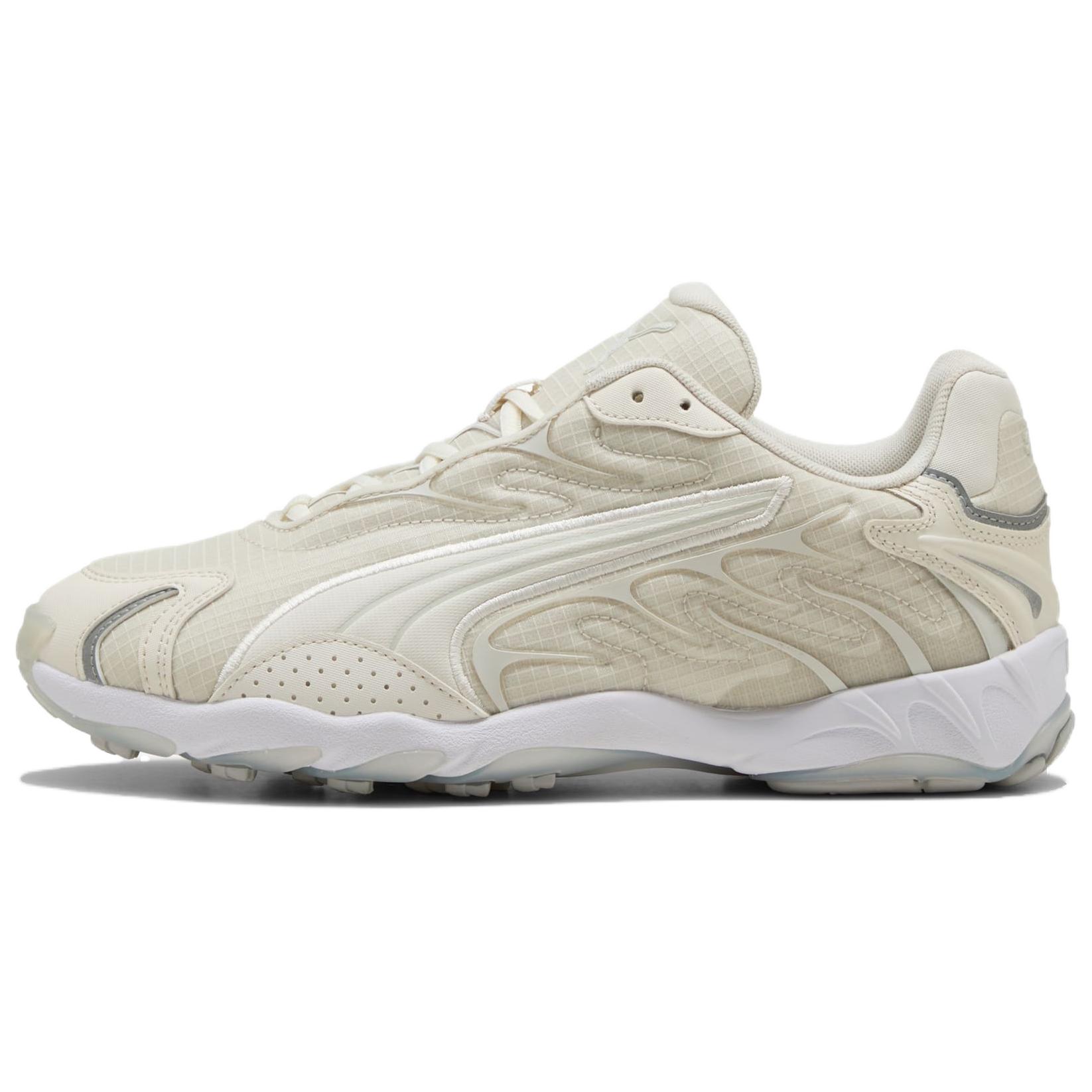 PUMA Inhale Slip Resistant Abrasion Resistant Low top Running Shoes Unisex Gray White