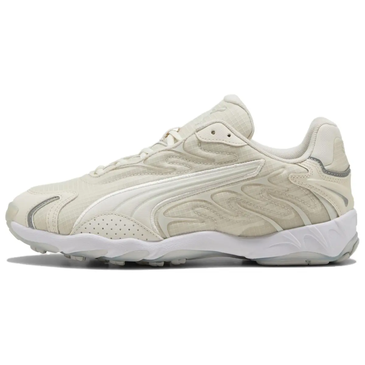 PUMA Inhale Slip Resistant Abrasion Resistant Low top Running Shoes Unisex Gray White